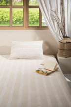 Nivra Single Fitted Sheet Set NATURAL-OATMEAL