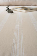 Nivra Double Fitted Sheet Set NATURAL-OATMEAL