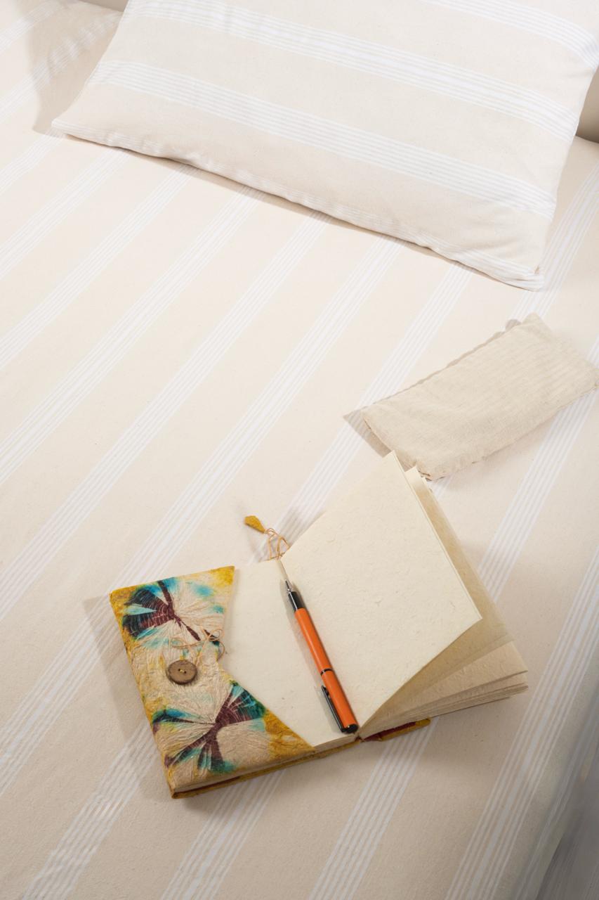 Nivra Single Fitted Sheet Set NATURAL-OATMEAL