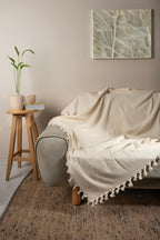 Navya Double Herringbone Throw/Cover